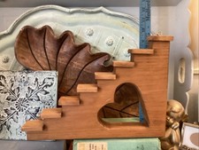 Vtg Wooden Staircase Step