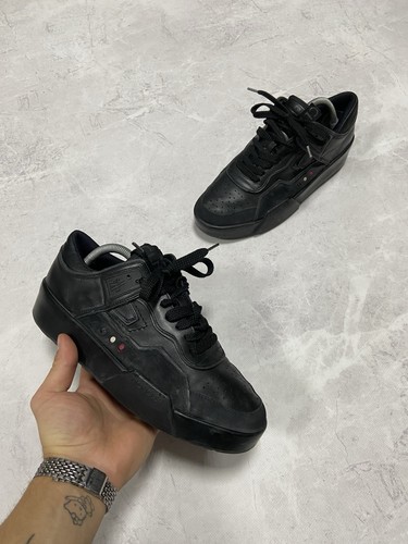 Moncler leather sneakers back - leather,