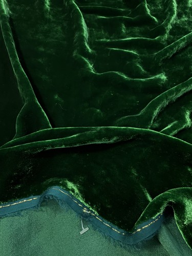 Silk velvet fabric long - fabric,