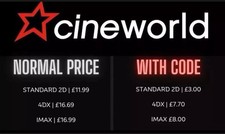 Cineworld cinema ticket - 2,