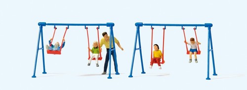 Children swings scene oo - children, on