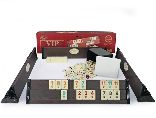 Star wooden rummy set - wooden,