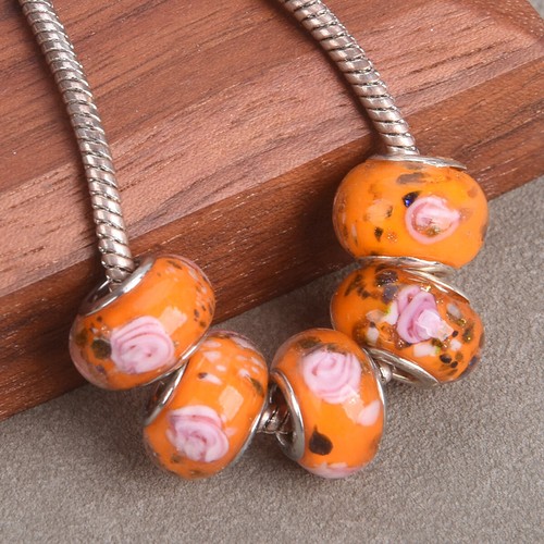 5pcs 14mm rondelle handmade - 5pcs,