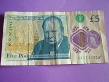  AA37 Bank Of England £5 Five