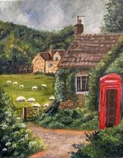 English countryside cottage - countryside,