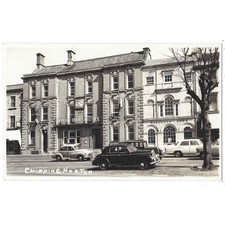 CHIPPING NORTON Oxon Old Motor Car at the White Hart Hotel RP Postcard, Unused