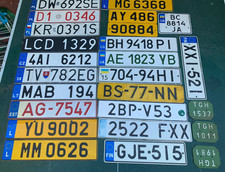 Used collectable -LICENSE NUMBER PLATES - GARAGE DISPLAY / MAN CAVE.Vintage