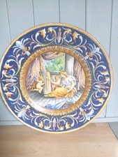 Antique italian maiolica large - italian,
