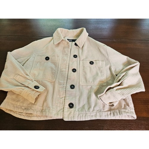 Zara corduroy shacket womens - corduroy,