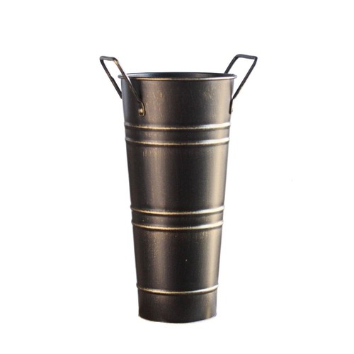 Round flower vase iron - round,