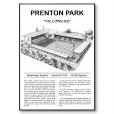 Tranmere Rovers Poster, Prenton Park Poster, Tranmere Stadium Football Print, A4