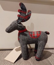 Next Fabric Moose Plush Standing Ornament New With Tags