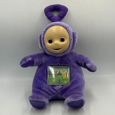 Teletubbies Tinky Winky Moving Screen Telly Plush Toy TOMY 1996 Purple