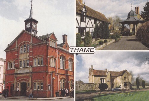 Postcard thame 3 views - -,