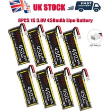 8Pack 450mAh 3.8V 1S LiPo