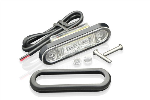 24v amber flush - 12/24v, clear