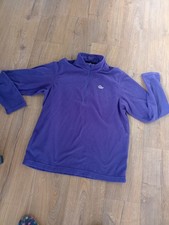 Lowe Alpine  Micro fleece purple top with 1/4 Zip to neck. size L. VGC