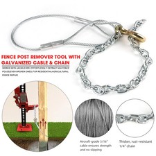 Portable fence post removal - post,