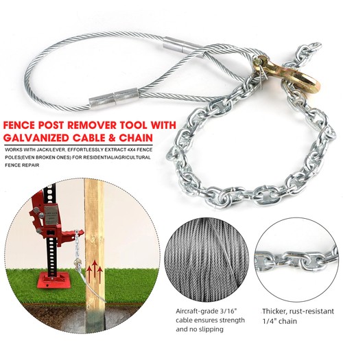 Portable fence post removal - fence,