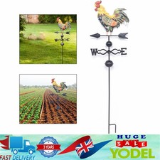 NEW IRON ROOSTER COCKEREL WEATHER VANE WEATHERVANE GARDEN OUTDOOR WIND VANE UK
