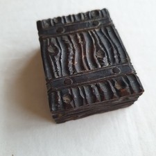 Antique carved wooden snuff - antique,