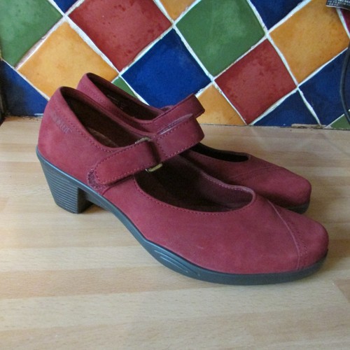 Hotter dark red nubuck - , suede