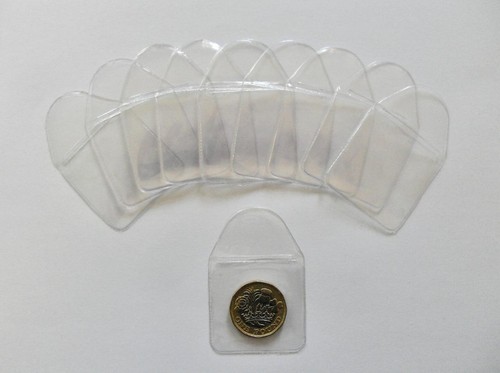 Pack strong plastic coin - pack, of