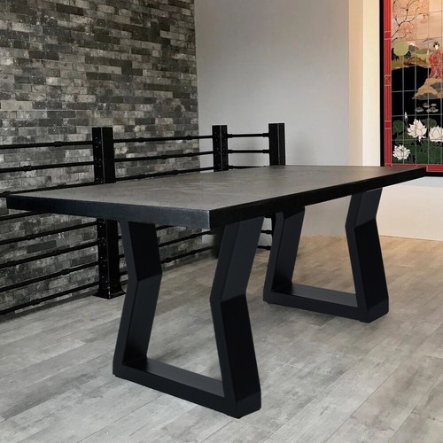 Pair industrial steel table - industrial,