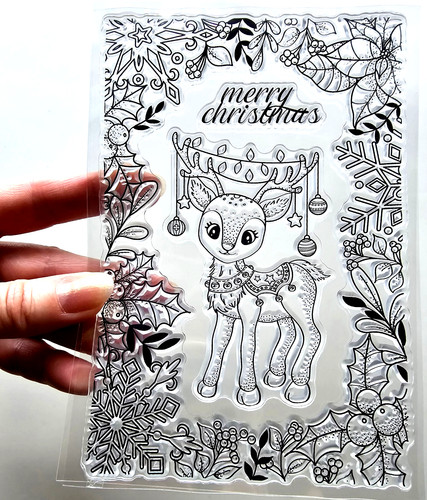 Clear stamps christmas frame - clear,