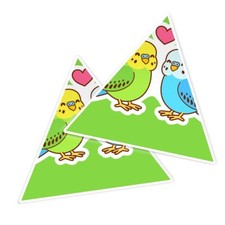 2x Triangle Shape Vinyl