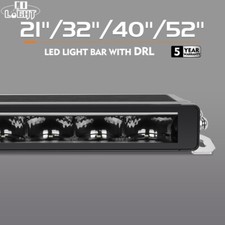 10" 22" 32" 42" 52" LED Light Bar AG W/Amber DRL Position Driving 4X4 SUV Truck
