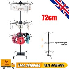 3-Tier Jewelry Display Keyring Display Rotating Iron Revolving Metal Stand Rack