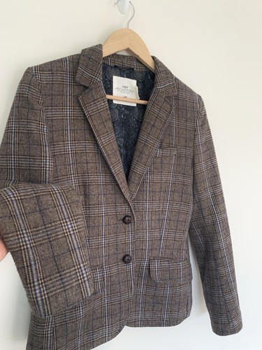 H m brown plaid check - l.o.g.g.,
