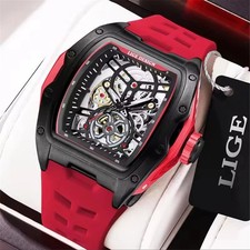 LIGE Automatic Skeleton Watch