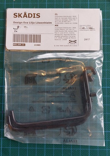 Ikea skadis black pair - ikea,