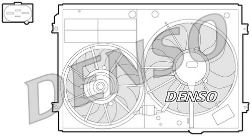 Denso radiator fan der32012 - radiator,