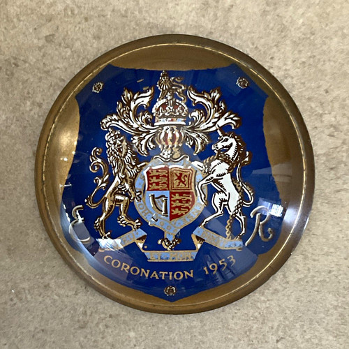 1953 coronation glass - 1953,