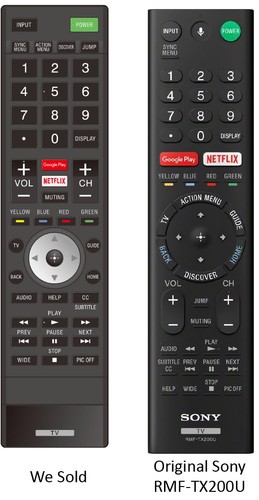 Replaced sony rmftx200u ver - replaced,