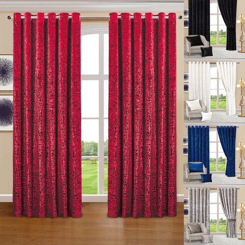 Luxury eyelet crushed - crushed, velvet