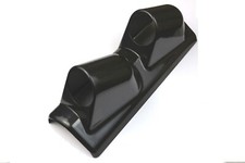 Double 52mm Gauge Black Pillar