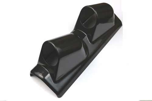 Double 60mm gauge black pillar - 60mm,