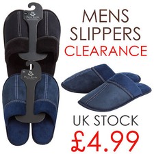 Mens Slippers Slip On Slippers