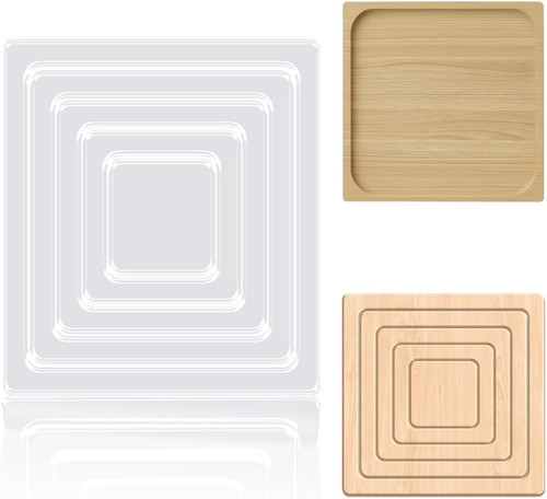 Square acrylic router template - router,