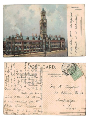 Vintage postcard bradford - -,