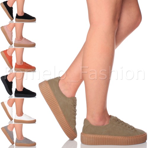 Womens ladies chunky flatform - womens,