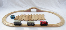 Thomas Tank Engine Wooden Train Set With Engine, Cargo Trucks & Bridge Genuine