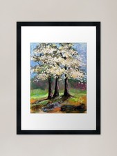 Dogwood Trees Framed Art Print