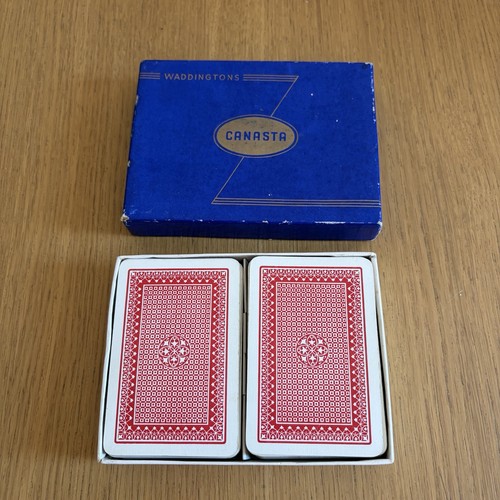 Waddingtons canasta card game - card,