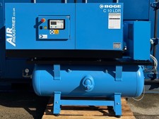 Boge C10LDR-350 Receiver Mounted Rotary Screw Compressor + Dryer (36Cfm, 7.5Kw)