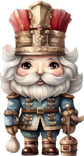 Blue christmas nutcracker - christmas,